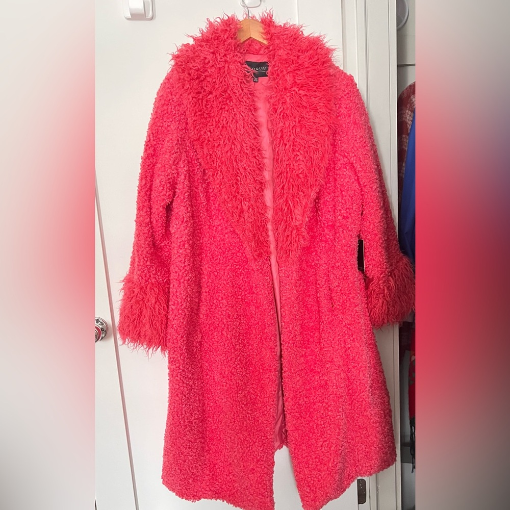 Eloquii Drama Faux Fur Coat